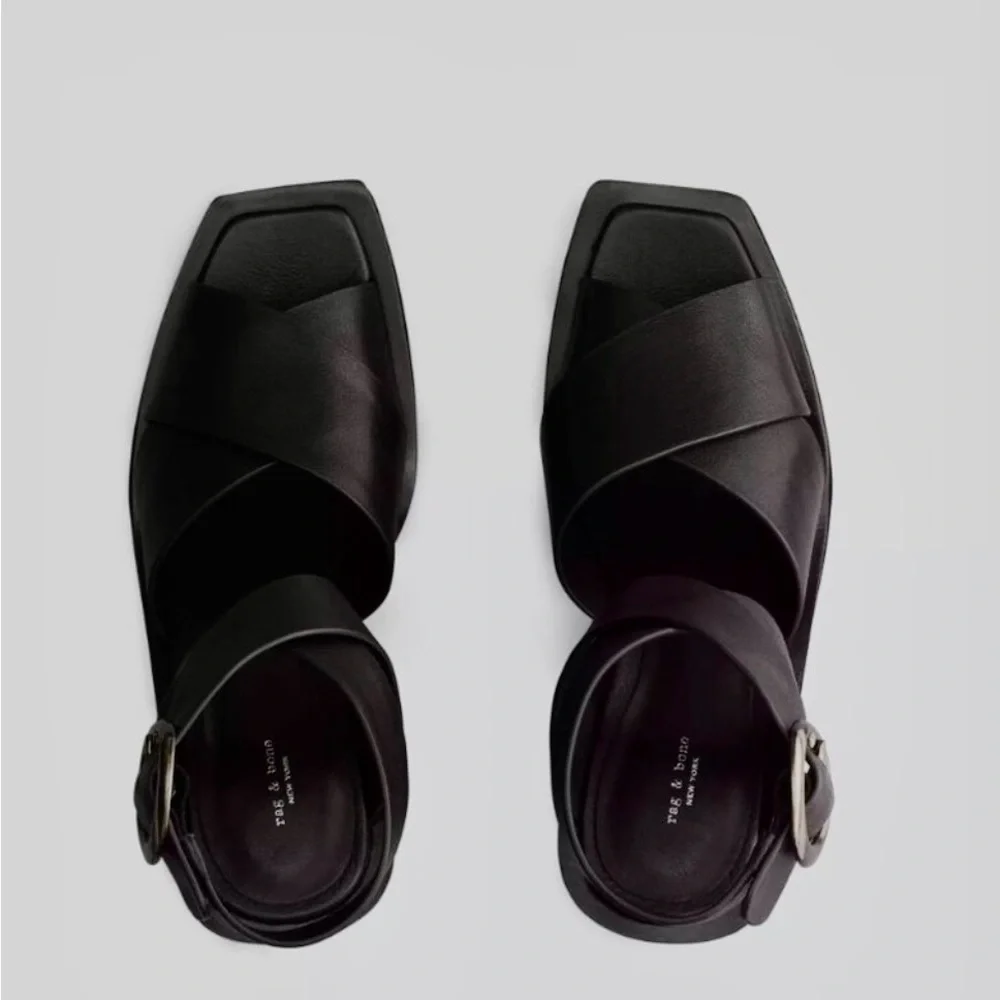 New! Rag & Bone Santiago Crisscross Platform Sandal Size EU 41; US 11